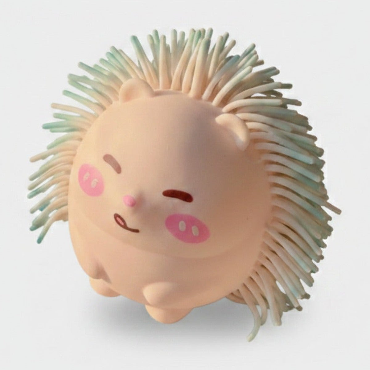 Pastel Pink Hedgehog Silicone Sensory Toy – novelty & toys (view 1)
