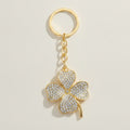 Sparkling Four Leaf Clover Crystal Keychain – jewelry (view 1)