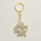 Sparkling Four Leaf Clover Crystal Keychain – jewelry (view 1)
