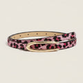 Leopard Print Oval Buckle Slim Belts Pack – scarves & belts (view 1)