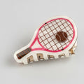 Tennis Racket Pink Hair Claw Clip – hair accessories (view 1)