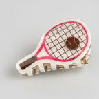 Tennis Racket Pink Hair Claw Clip – hair accessories (view 1)