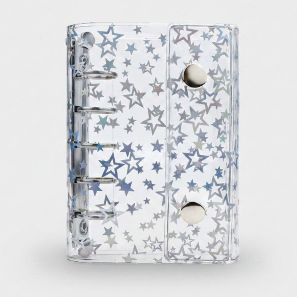 Star Print Clear Hardcover Journal Planner – stationery (view 1)