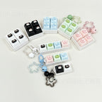 Cute Critter Keychain Set - Blue Kitty