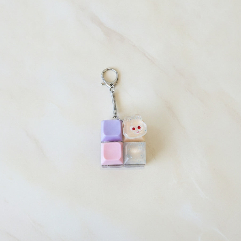 Smiley Face Keychain With Blocks - Type 5
