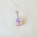 Smiley Face Keychain With Blocks - Type 5