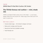 Mask Fit Red Mini Cushion