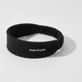 Ruched Stretchy Hair Wrap Headband - Black – hair accessories (view 1)