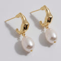 Twisted Pearl Drop Earrings