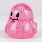 Grinning Ghost Squishy - Pink