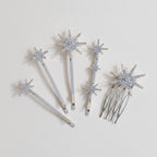 Silver Star Rhinestone Hair Accessories (view 1)