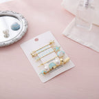 Coastal Charm Hair Clip Set - Blue