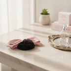 Mesh Bow Hair Claw - Pink
