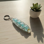 Heart Keycap Light-Up Keychain - Clear