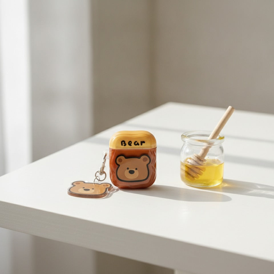 Bear Honey Pot AirPods Case - Brown (for AirPods Pro 3)