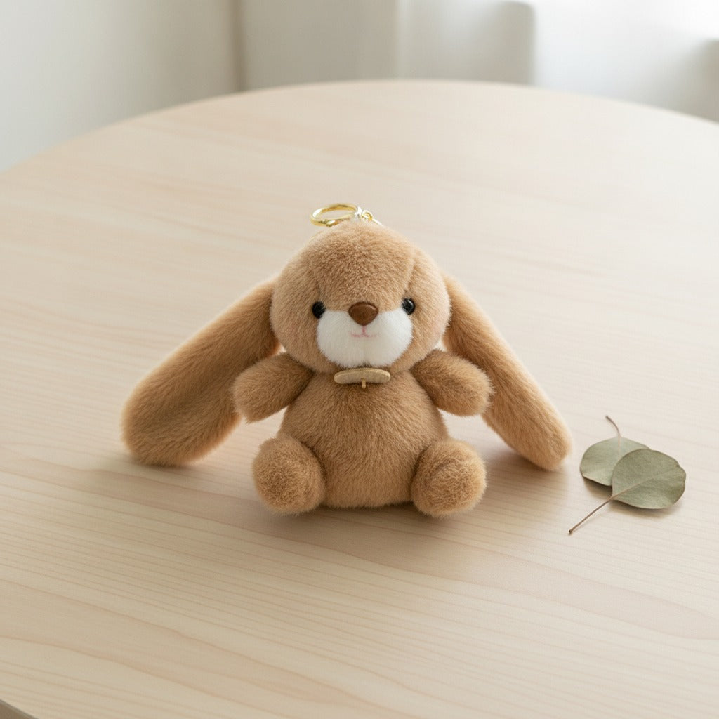 Floppy Ear Bunny Keychain - Cream