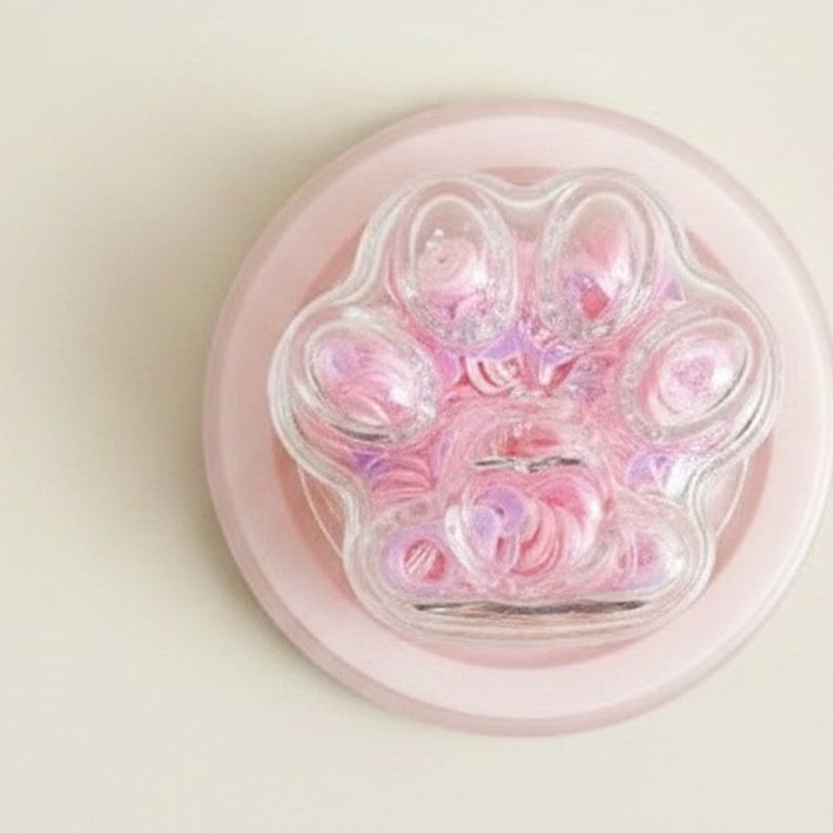 Kawaii Gradient Glitter Paw Phone Grip – tech (view 1)