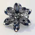 Elegant Floral Rhinestone Hair Claw Clip – hair accessories (view 1)