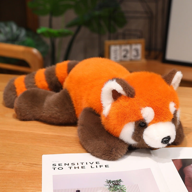 Lying Fox Plush Toy - Raccoon