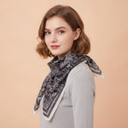 Paisley Bandana Scarf - Classic Charcoal
