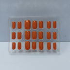 Press-On Nail Set - Burnt Orange