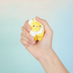 Toast Squishy Charm - Cream Chocolate Toast - squeeze in hand