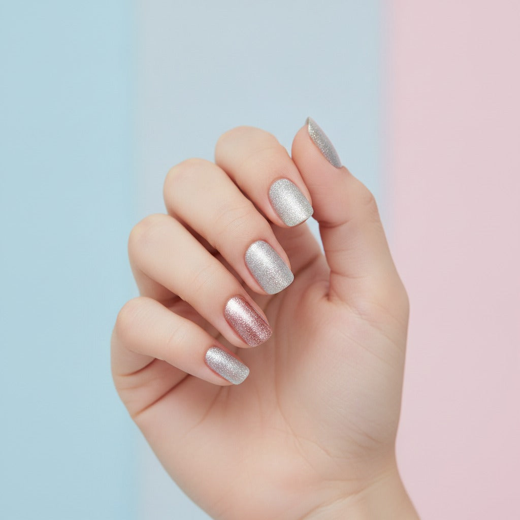 Nail Art Sticker Set - Warm Neutral Mix