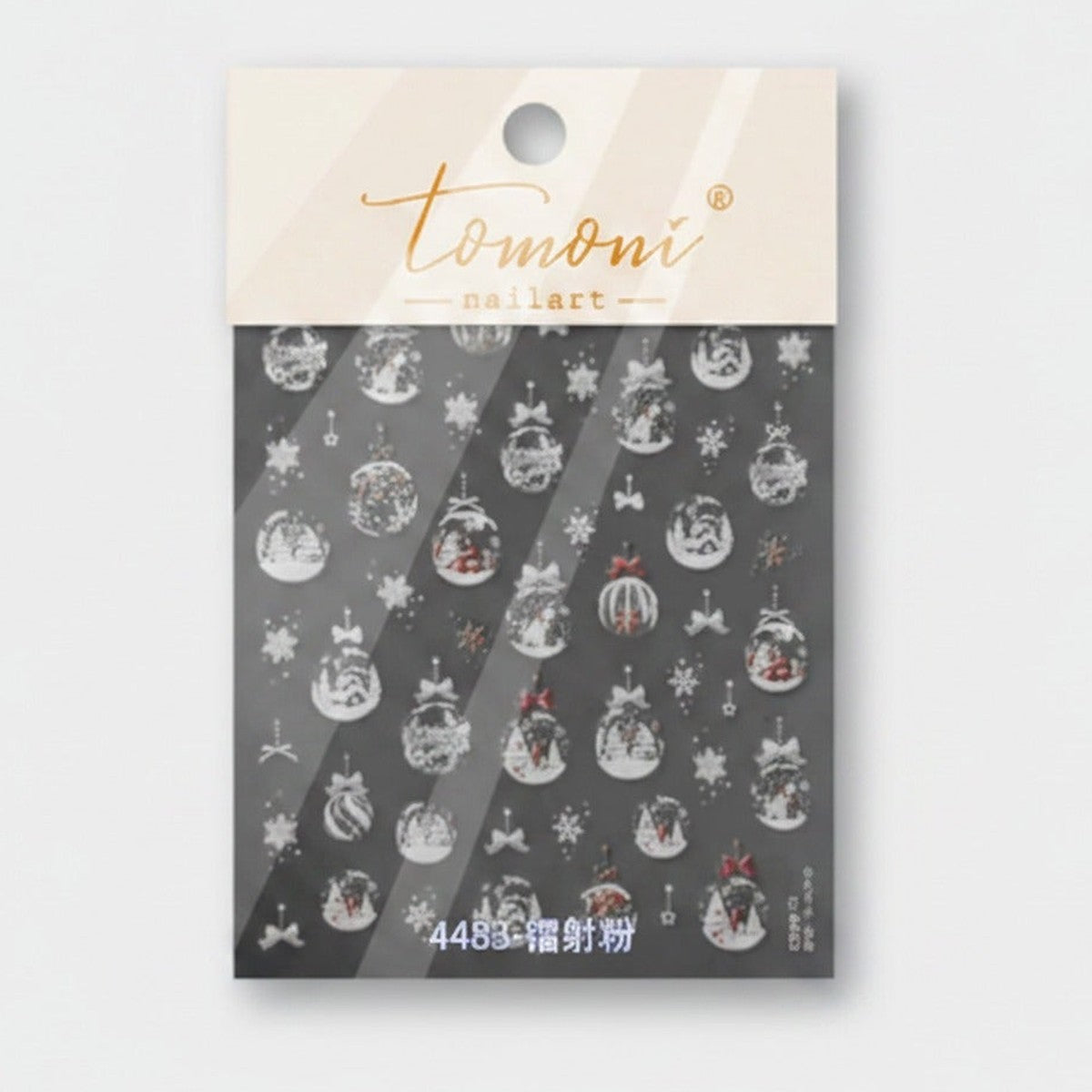 Christmas Ornament Nail Art Sticker Sheet – Korean nail care (view 1)