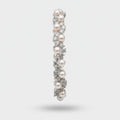 Pearl and Rhinestone Tennis Bracelet Silver – jewelry (view 1)