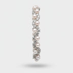 Pearl and Rhinestone Tennis Bracelet Silver – jewelry (view 1)