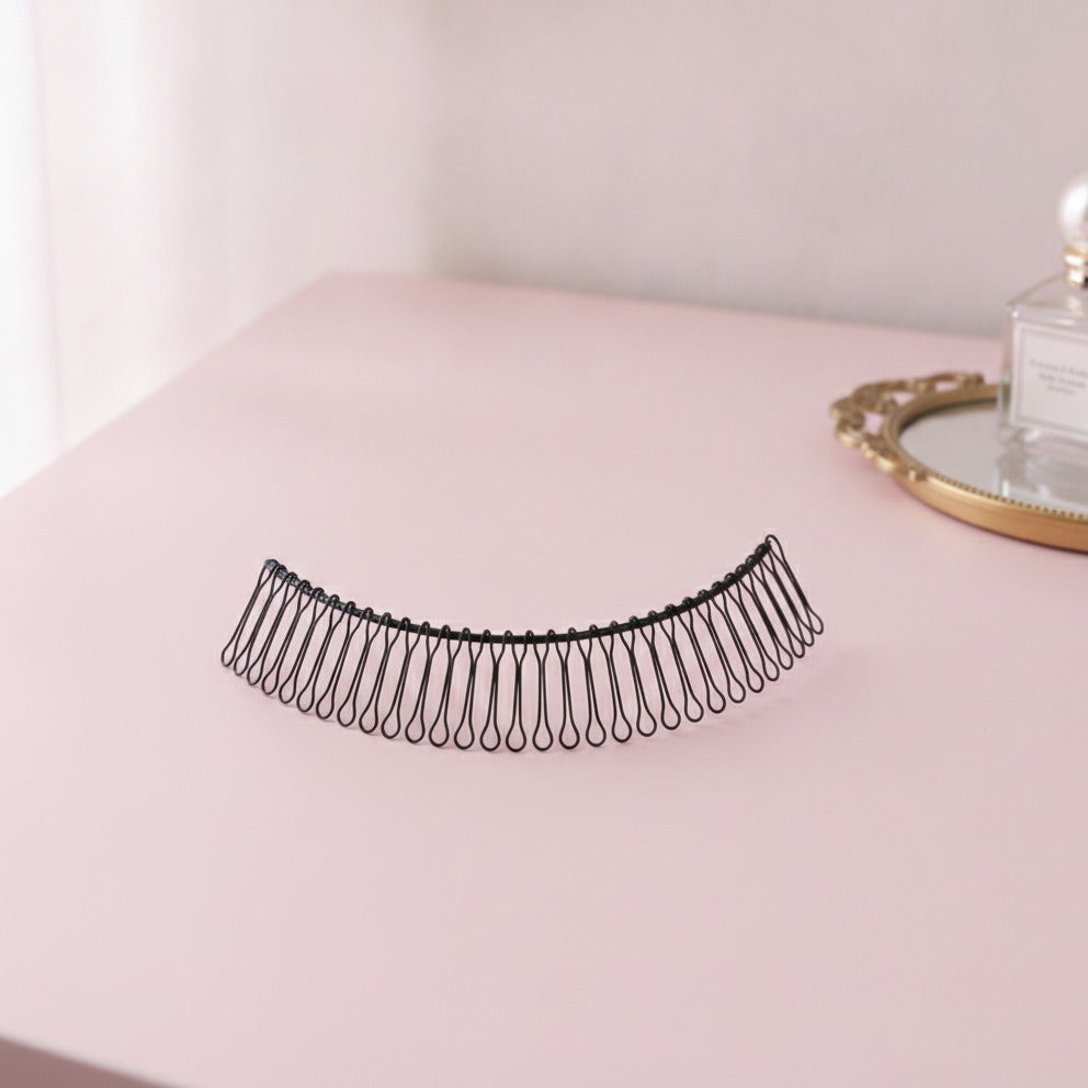 Wavy Hair Claw Clip - Black Large