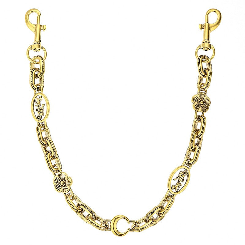 Summer Chain Bag Charm Crossbody Purse Accessory - Gold
