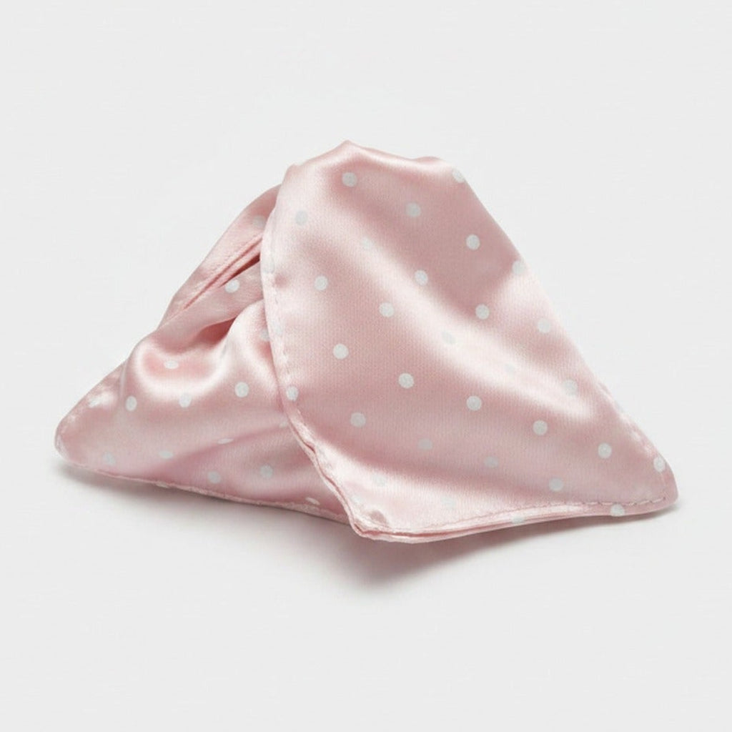 Mauve Polka Dot Velvet Hair Claw – hair accessories (view 1)