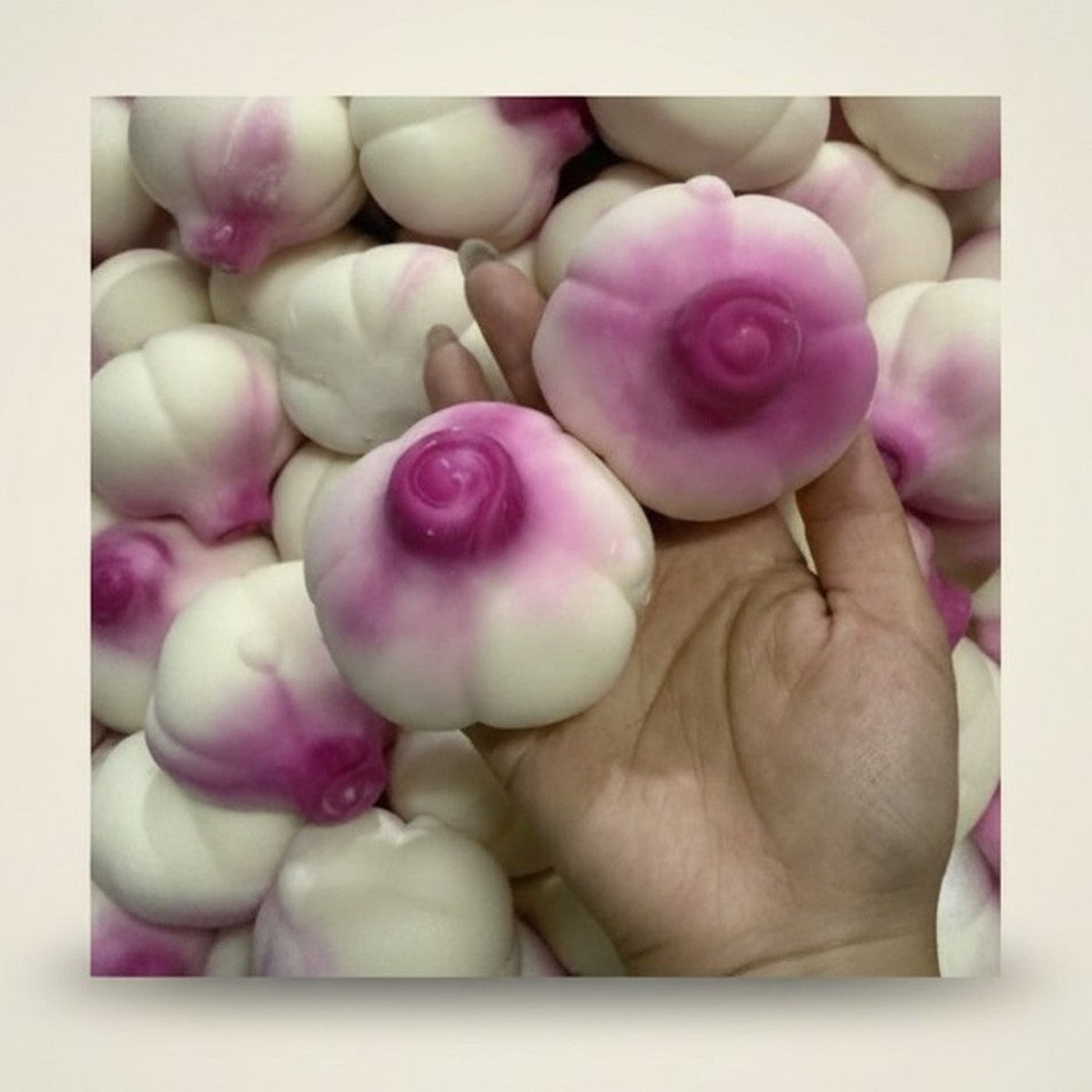 Cute Swirl Flower Shaped Buns – novelty & toys (view 1)