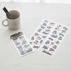 Black Cat Sticker Sheet Set - Moonlight Spirits