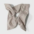 Pinstripe Linen Hair Bow Scrunchie – hair accessories (view 1)