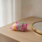 Cherry Dual Claw Hair Clip - Conch