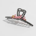Hair Claw Clip With Bows - Gun C Letter - Hanger #4 – hair accessories (view 1)