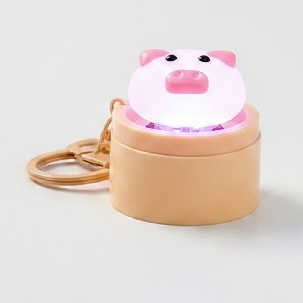 Light Up Dumpling Fidget Keychain Toy - Type 1