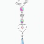 Celestial Crystal Car Charm - Silver Classic