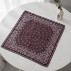 Ornate Bandana Square Scarf - Mauve