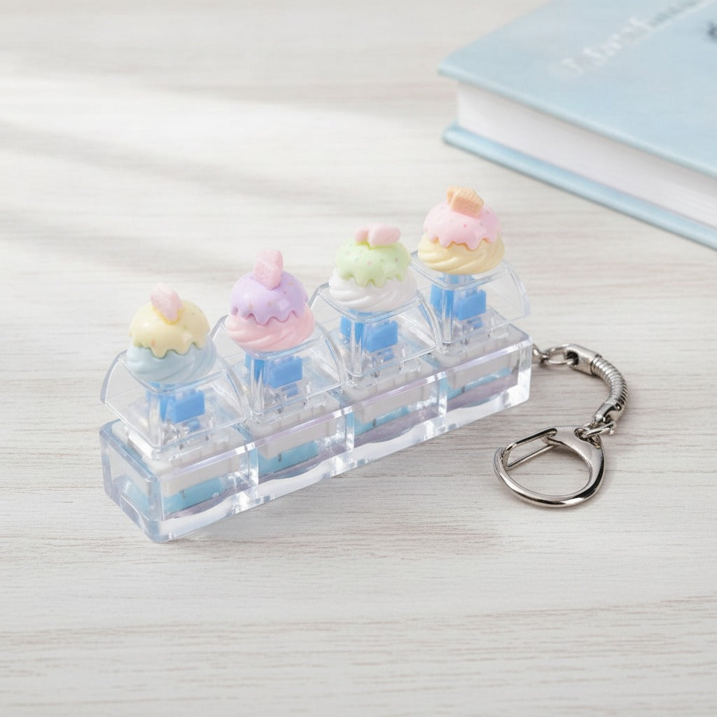 Miniature Dessert Keychain Charm - Ice Cream