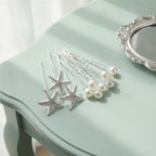 Starfish Pearl Hair Clip Set - Starfish & Pearl