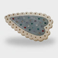 Scalloped Rhinestone Heart Hair Clip – hair accessories (view 1)