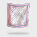 Equestrian Bit Print Silk Scarf - Green & Red Alt