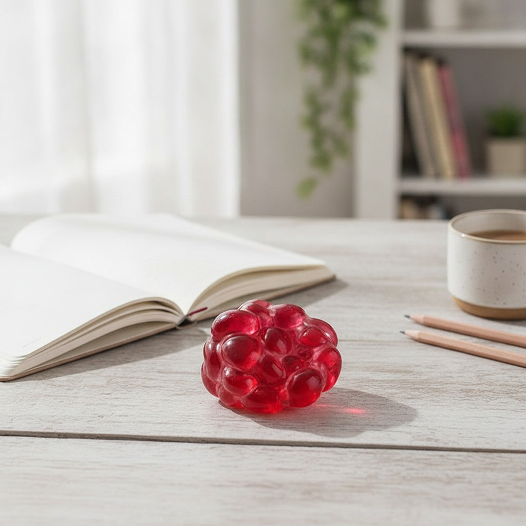 Bubble Cluster Pop Fidget Toy - Ruby Red