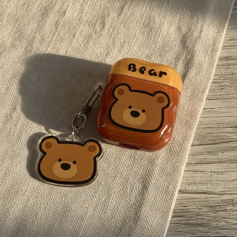 Bear Honey Pot AirPods Case - Brown (for AirPods Pro 3)