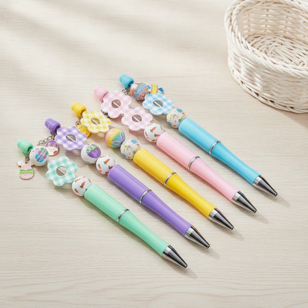 Beaded Charm Pen Set - Classic 5-Pack