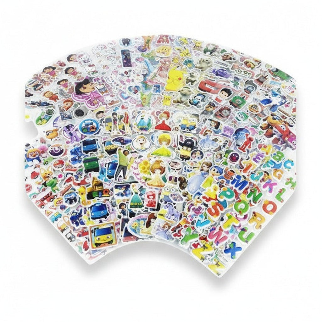 Puffy Heart Sticker Set - Star Mix