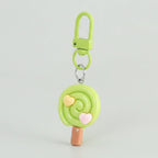 Lollipop Charm Keychain - Green